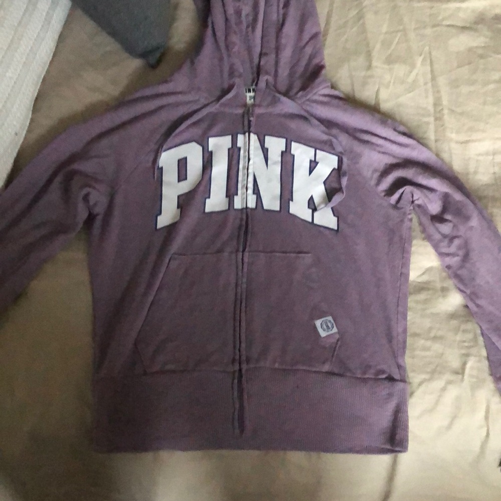 VS pink zip up jacket